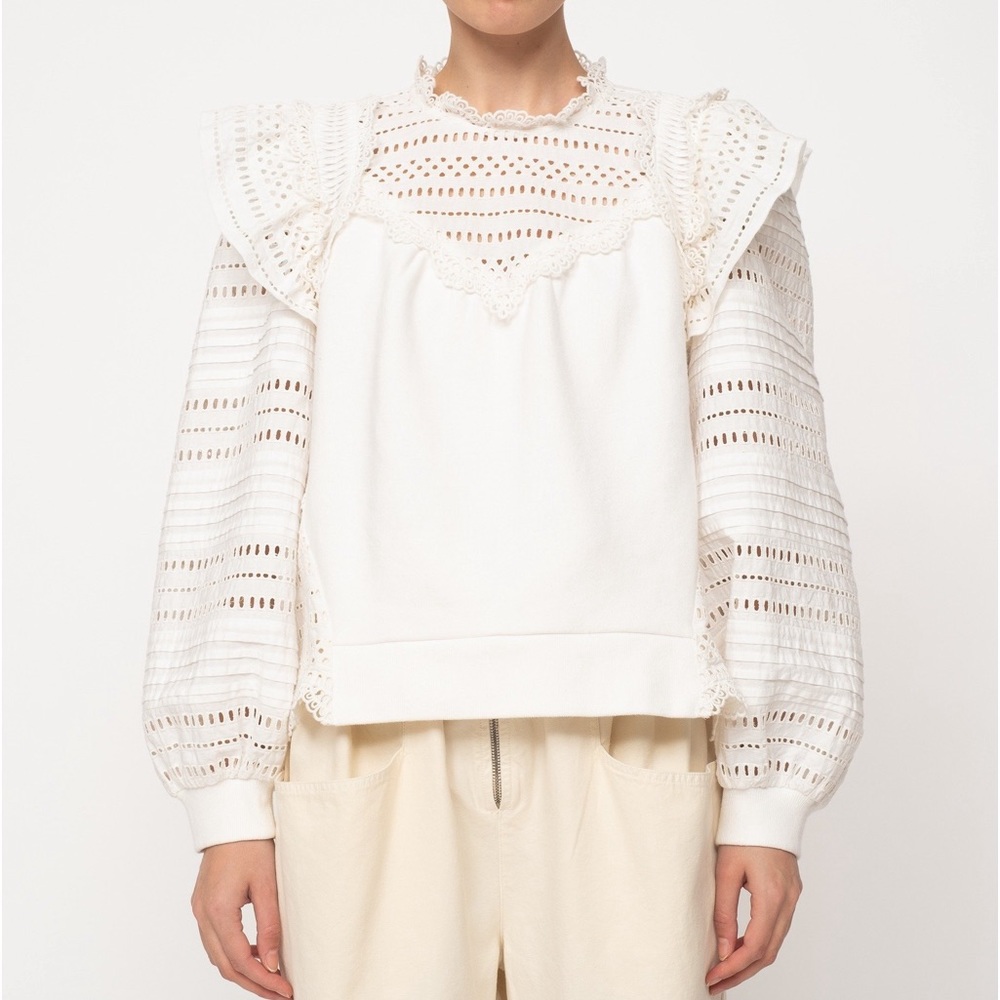 Sea New York Lina Eyelet Sweatshirt
